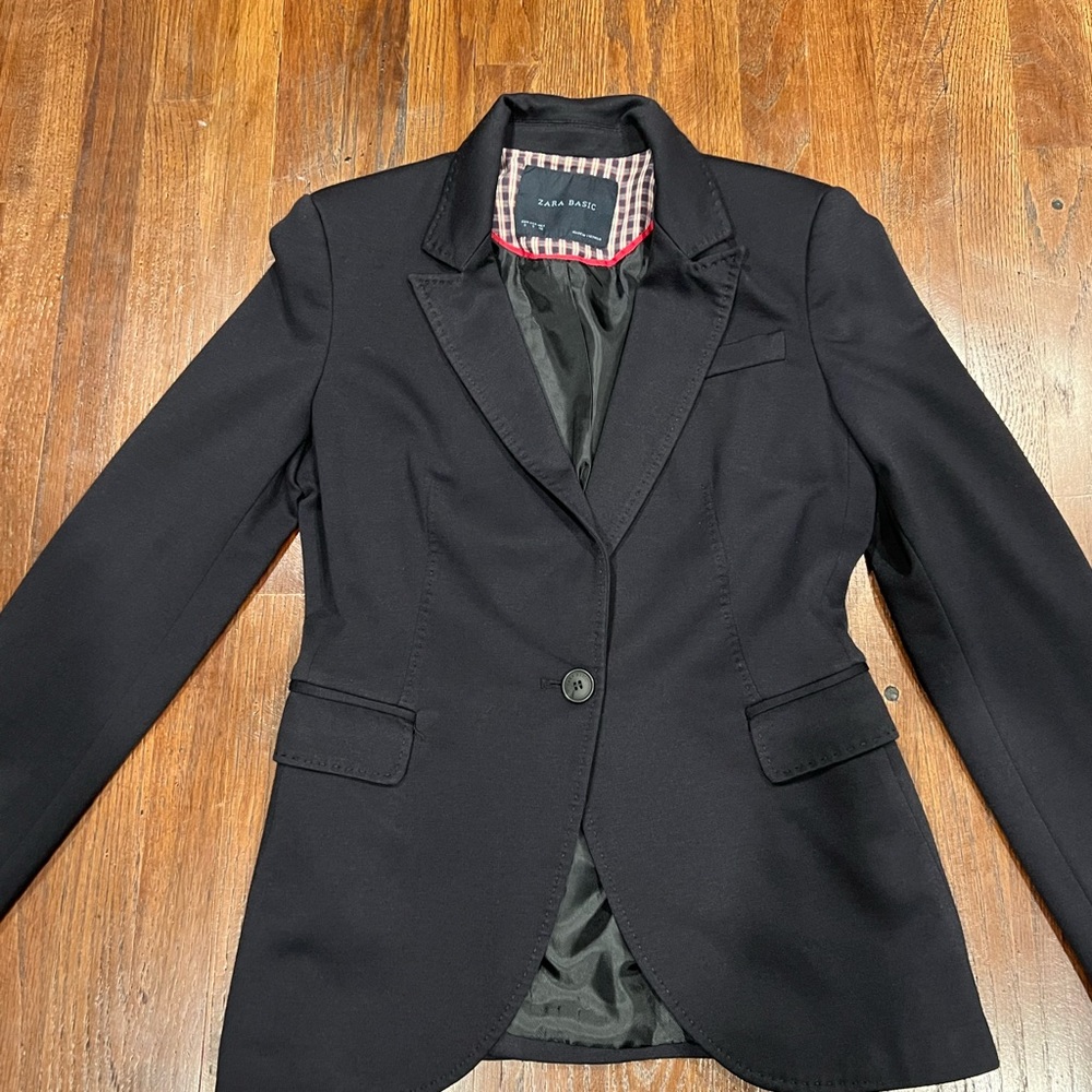 Zara Basic Black Blazer - image 3